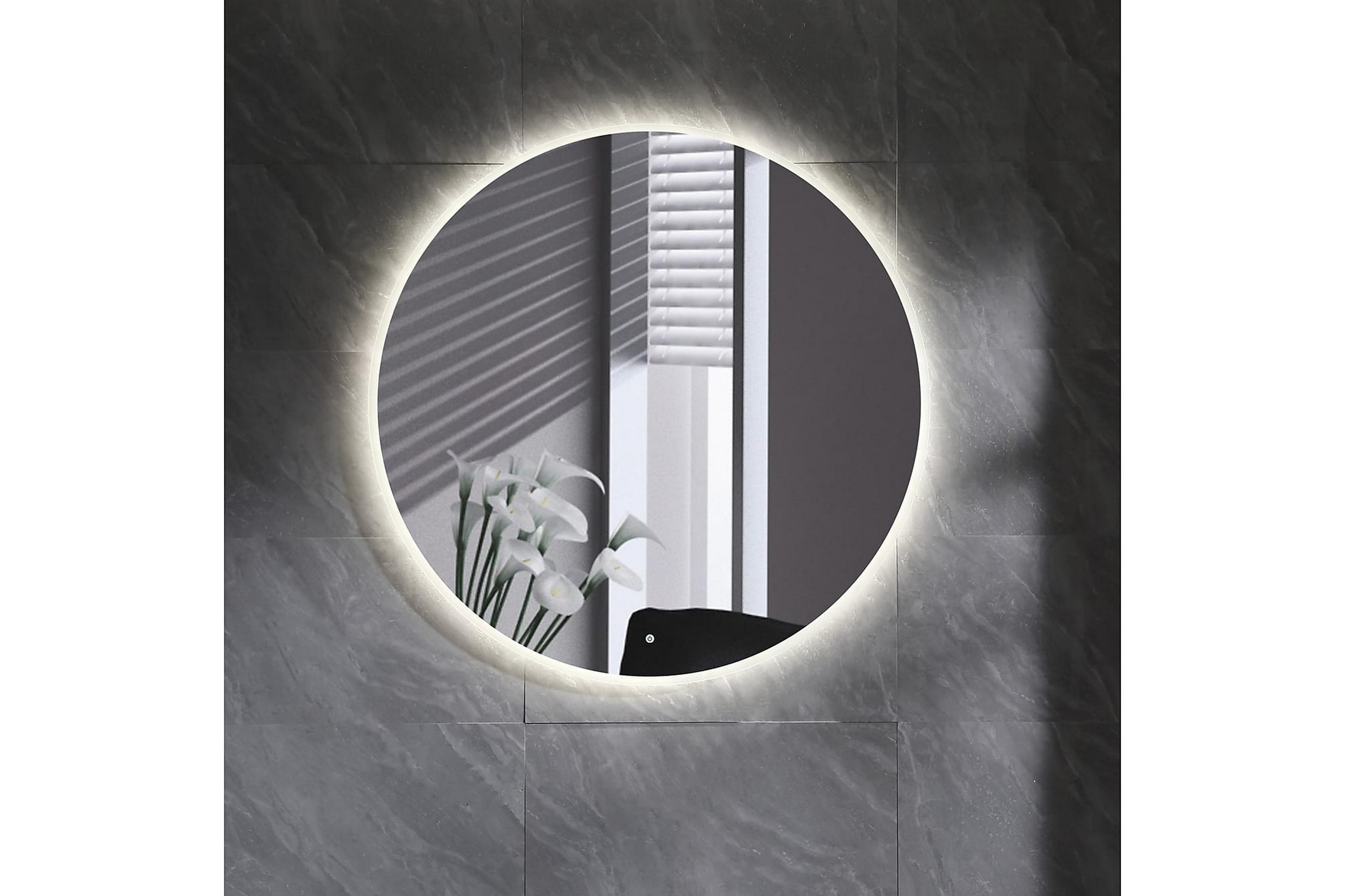 REA/Black Friday Spegel Bathlife Skina 1000 - Badrumsspegel Vit Plast