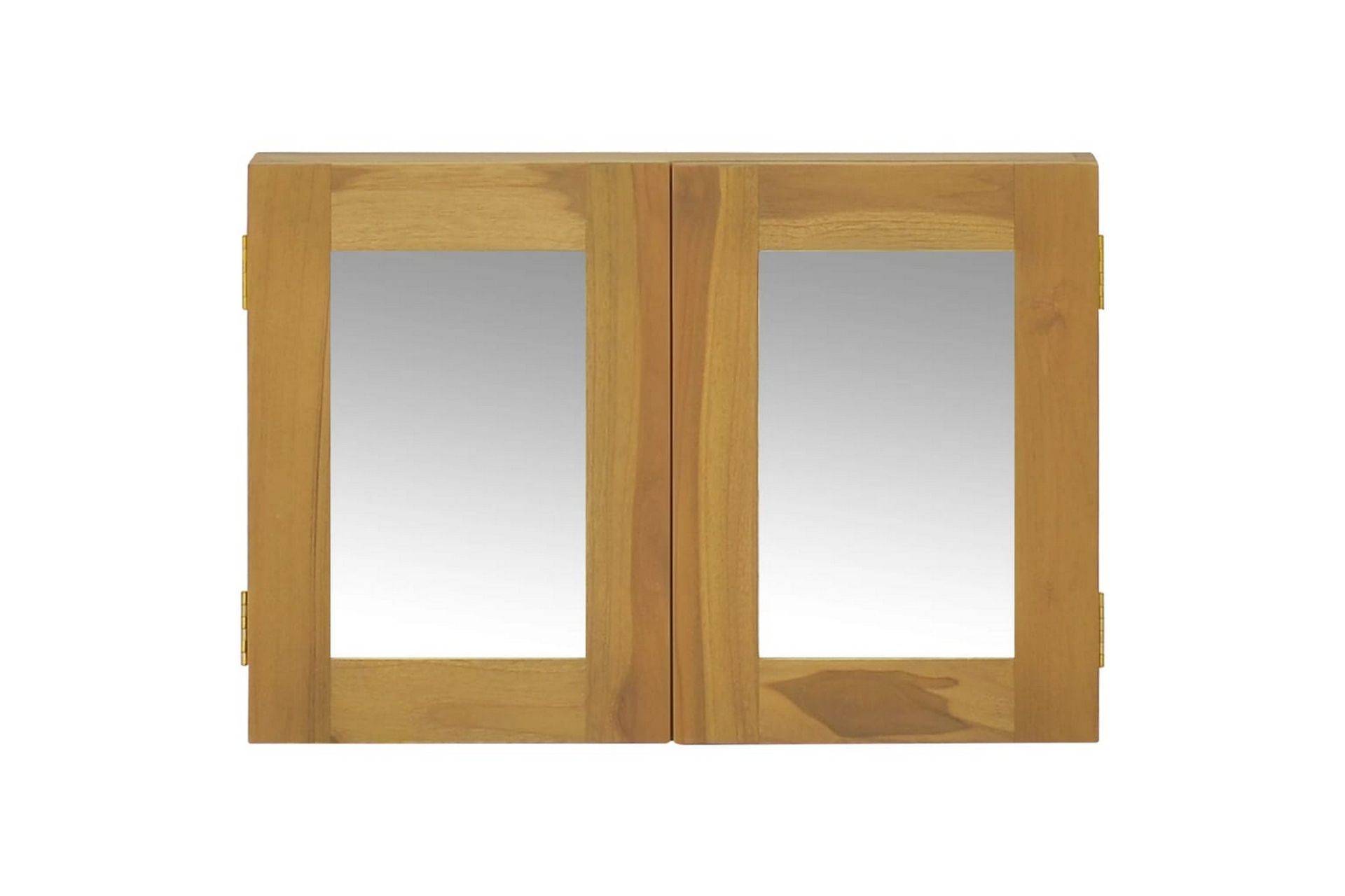 beBasic Spegelskåp 60x10x40 cm massiv teak - Brown