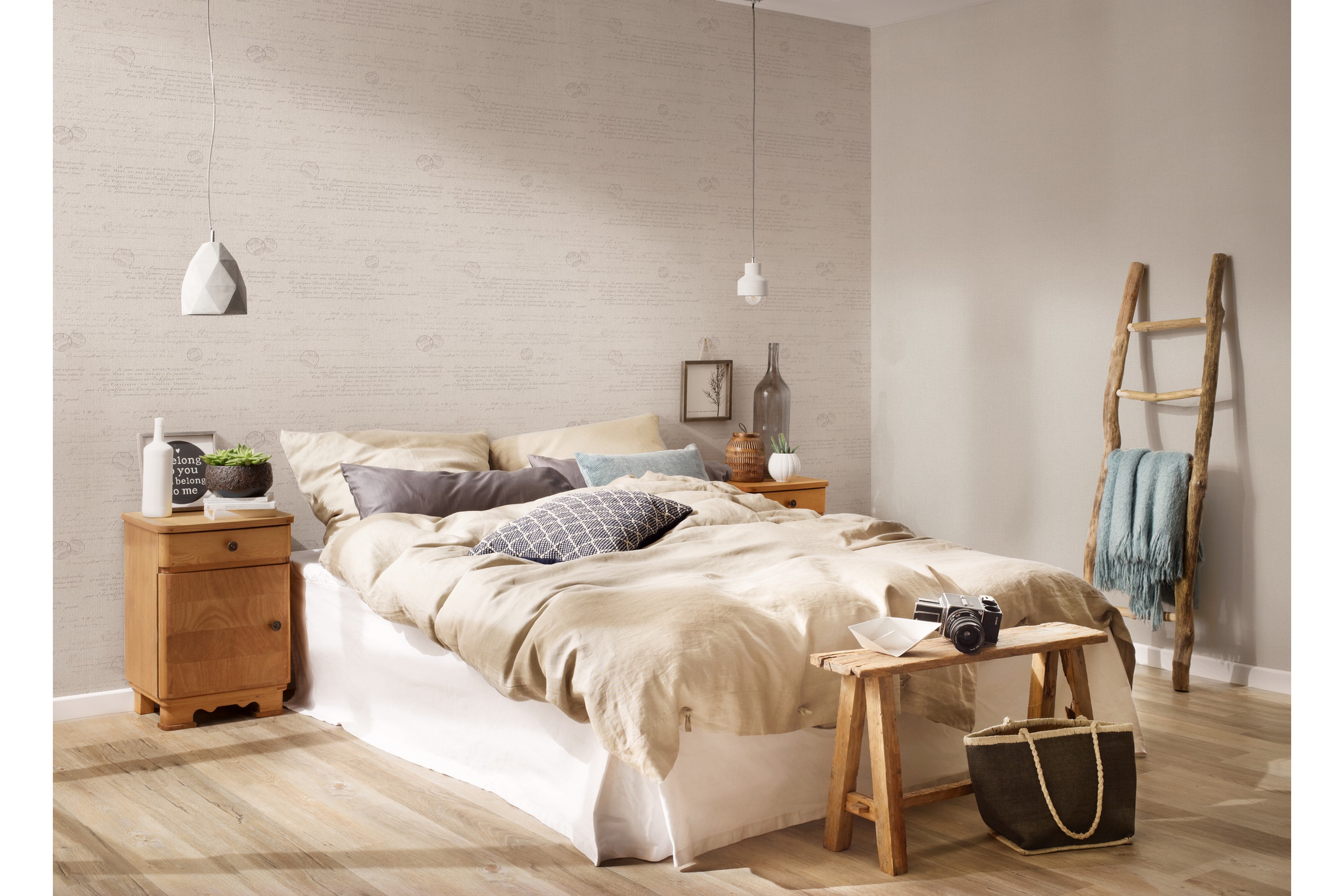 REA/Black Friday Mönstrad Tapet Hygge Ovävd Beige Grå - AS Creation Kökstapet Grå,Brun,Beige Tyg