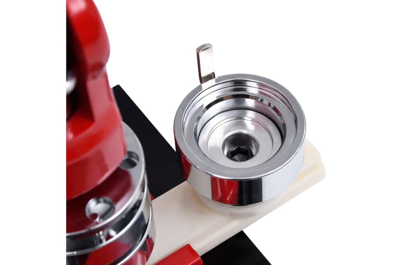 Knappmaskin med cirkelskärare 44 mm - Röd - Nittång