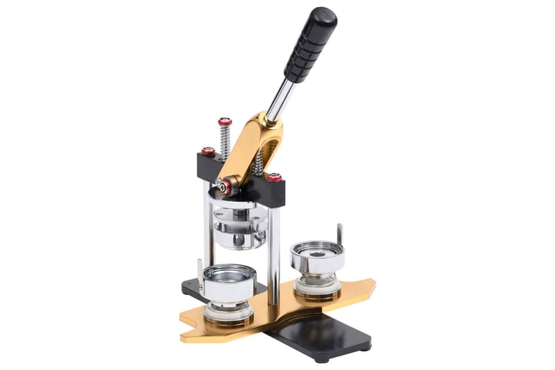 Knappmaskin med 500 st knappnålsdelar 44mm roterbar stans - Guld - Hus & renovering - Verktyg & maskiner - Handverktyg - Häftverktyg & nitverktyg