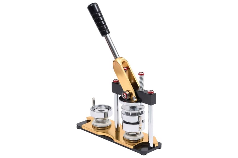 Knappmaskin med 500 st knappnålsdelar 44mm roterbar stans - Guld - Hus & renovering - Verktyg & maskiner - Handverktyg - Häftverktyg & nitverktyg