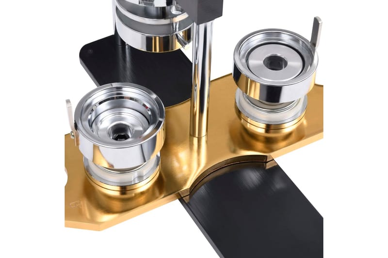 Knappmaskin med cirkelskärare 25 mm roterande - Guld - Nittång