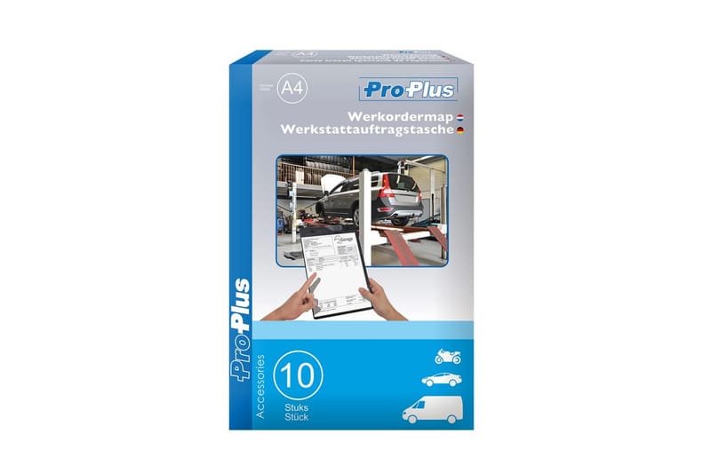 ProPlus Dokumenthållare för verkstad A4 10 st Svart 580040 - Svart - Mattkniv & brytbladskniv