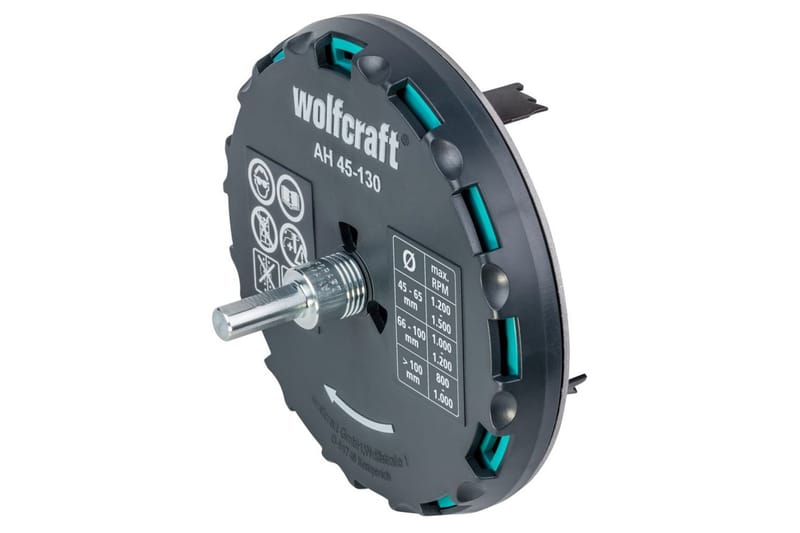 wolfcraft Justerbar hålsåg AH 45-130 30 mm metall 5978000 - Svart - Hus & renovering - Verktyg & maskiner - Maskin- och verktygstillbehör