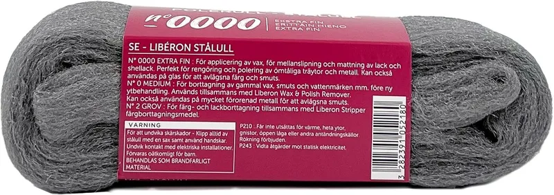 Stålull Libéron Polerull - Grå och röd - Hus & renovering - Verktyg & maskiner - Maskin- och verktygstillbehör