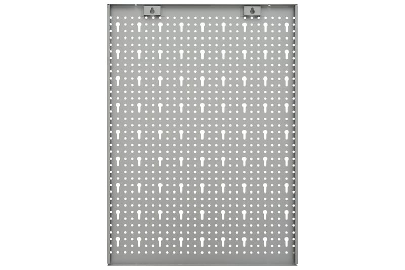 Väggmonterade verktygstavlor 3 st 40x58 cm stål - Grå - Hus & renovering - Garage & verkstad - Garageinredning & garageförvaring
