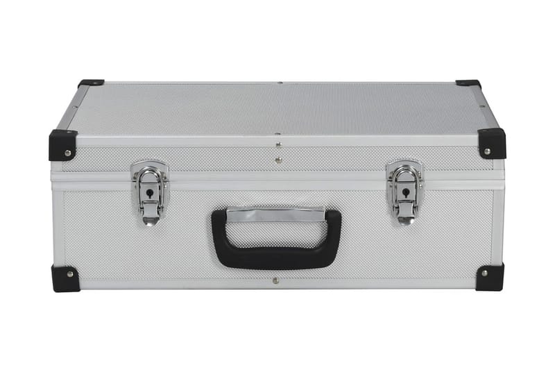 Verktygsväska 46x33x16 cm silver aluminium - Silver - Hus & renovering - Garage & verkstad - Garageinredning & garageförvaring