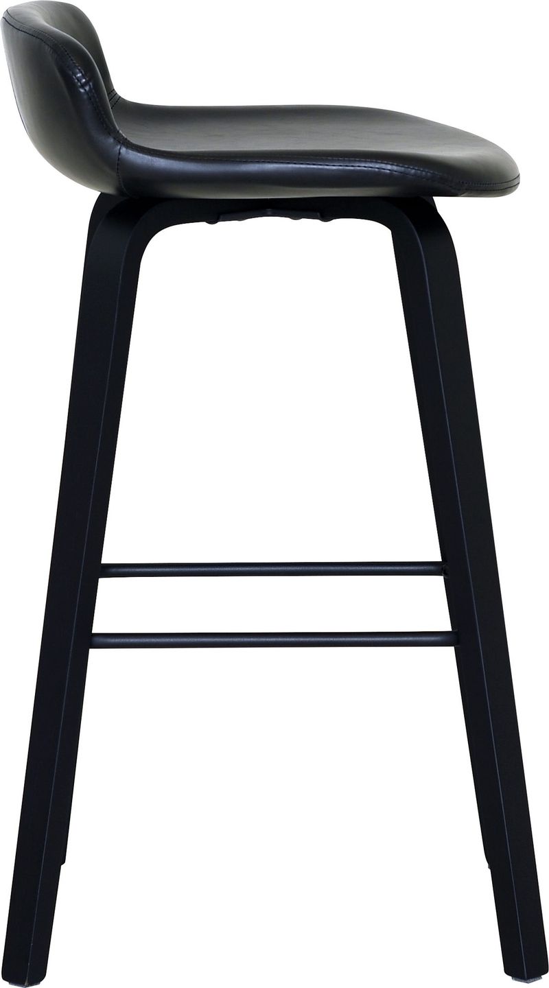 Aki barstol - Svart PU - Svart - Hushåll - Bar & vin - Barmöbler