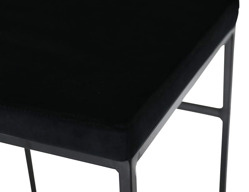 Aston barstol svart sammet sitthöjd 75 cm - Svart - Hushåll - Bar & vin - Barmöbler