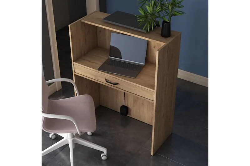 Receptionbord Valnöt / Antracit - Rödfärgat trä/Antracit - Hushåll - Bar & vin - Barmöbler - Bardisk