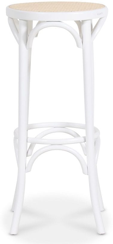 barpall No 73 vit med rottingsits 80 cm, Vit