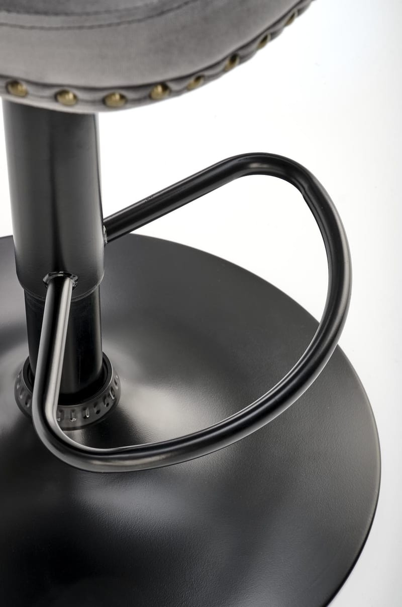 Barstol grå sammet gaslift - Pelican - Grå - Hushåll - Bar & vin - Barmöbler