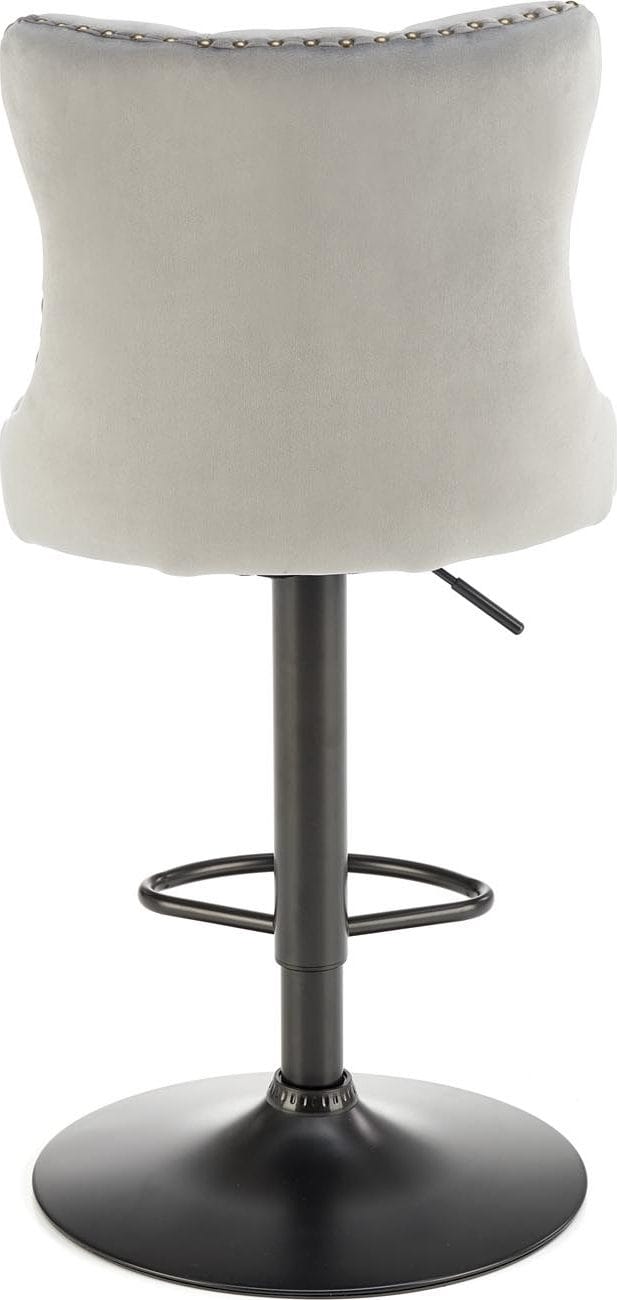 Barstol grå sammet gaslift - Pelican - Grå - Hushåll - Bar & vin - Barmöbler