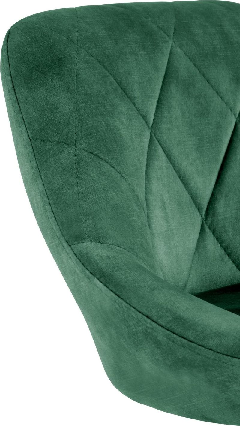 Barstol med grön klädsel & svart fot - Grön - Hushåll - Bar & vin - Barmöbler