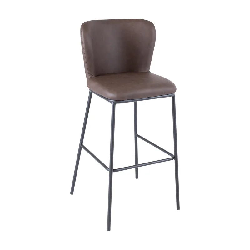 Barstol Savoy 110x40xh74 cm, melamin med ekbark - brun - Hushåll - Bar & vin - Barmöbler