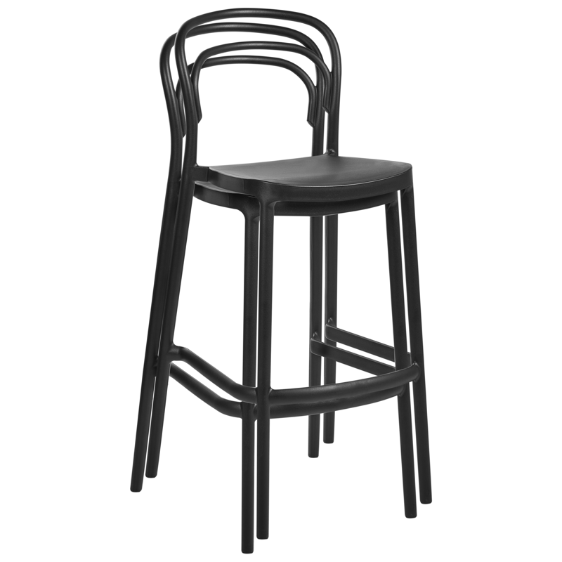 Barstol utomhus Porano - Svart - Hushåll - Bar & vin - Barmöbler