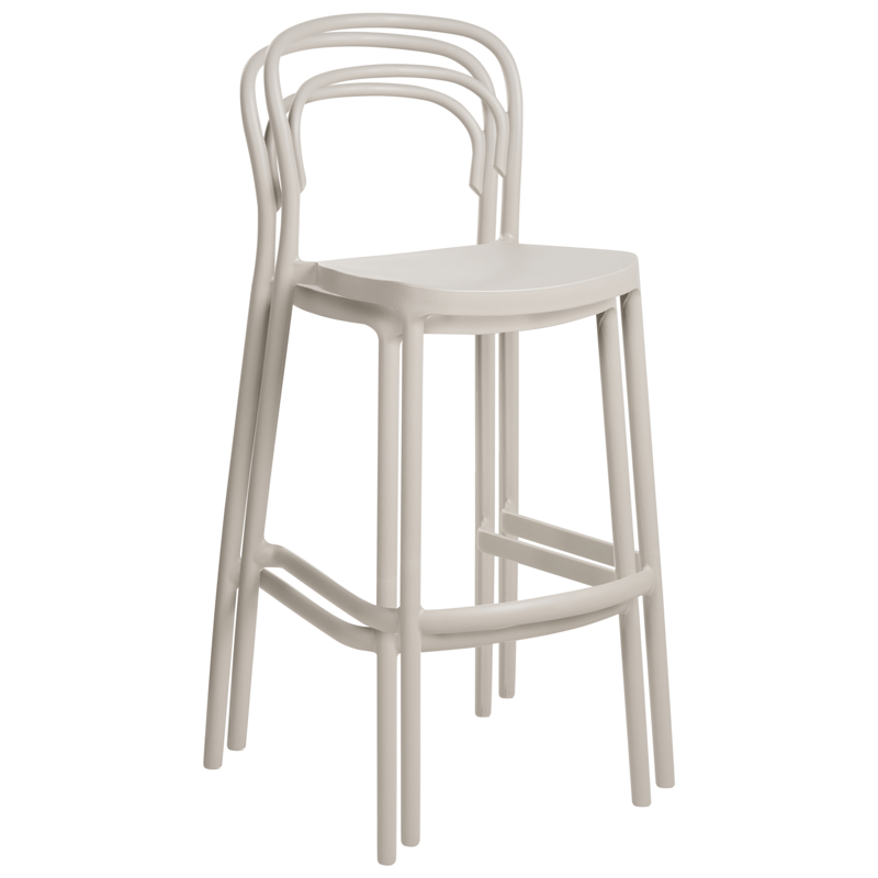 Barstol utomhus Porano - Beige - Hushåll - Bar & vin - Barmöbler