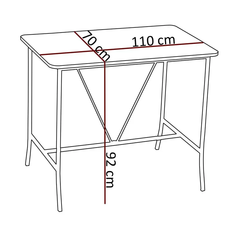 Cenanwesh Barbord - Svart - Hushåll - Bar & vin - Barmöbler