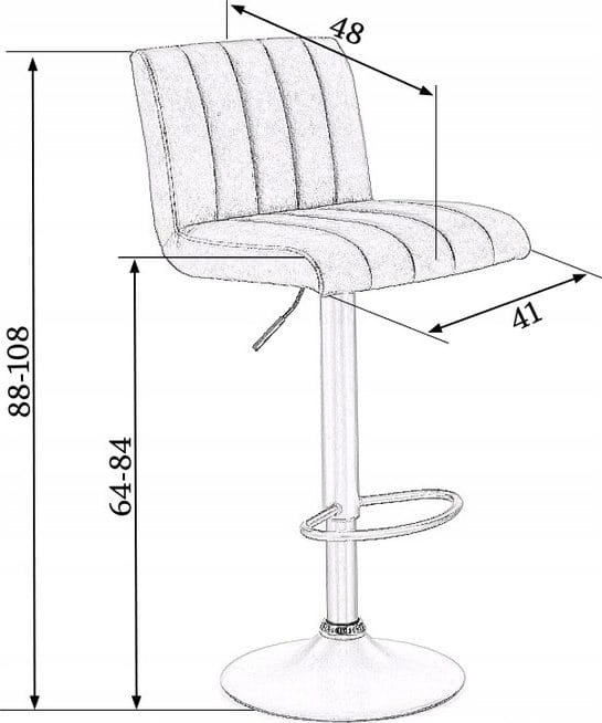 Elfrieda barstol i mörkgrå PU - Mörkgrå/svart - Hushåll - Bar & vin - Barmöbler