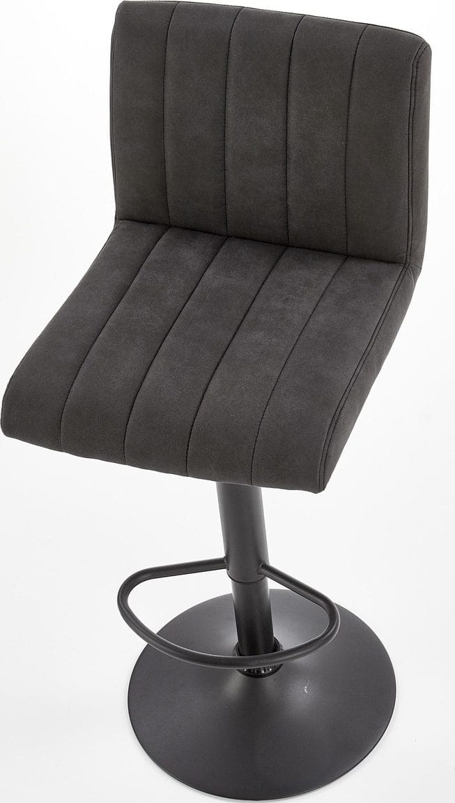 Elfrieda barstol i mörkgrå PU - Mörkgrå/svart - Hushåll - Bar & vin - Barmöbler