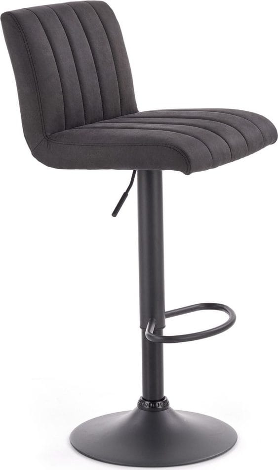 Elfrieda barstol i mörkgrå PU - Mörkgrå/svart - Hushåll - Bar & vin - Barmöbler