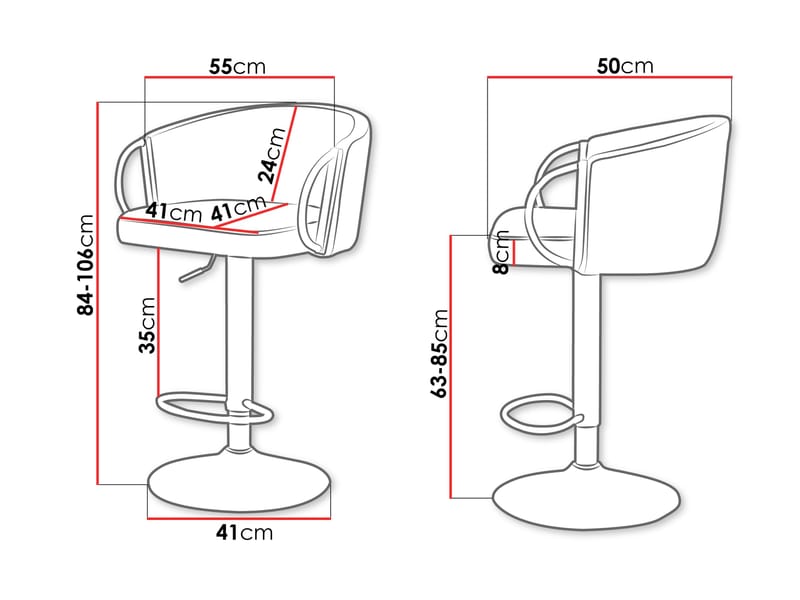 Garrick Barstol 84 cm 2-pack - Beige - Hushåll - Bar & vin - Barmöbler