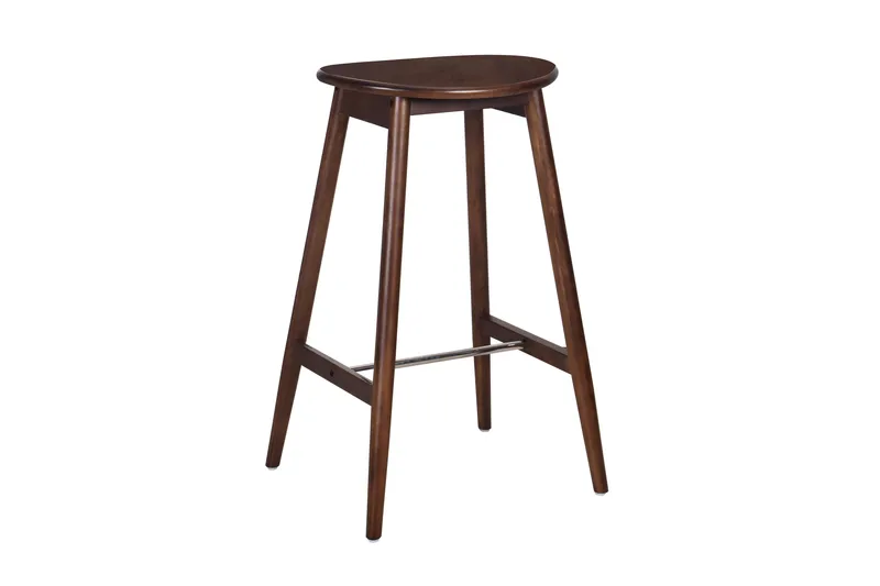 Norden Barstol i trä – barstol utan rygg för kök & bar - Valnöt - Hushåll - Bar & vin - Barmöbler