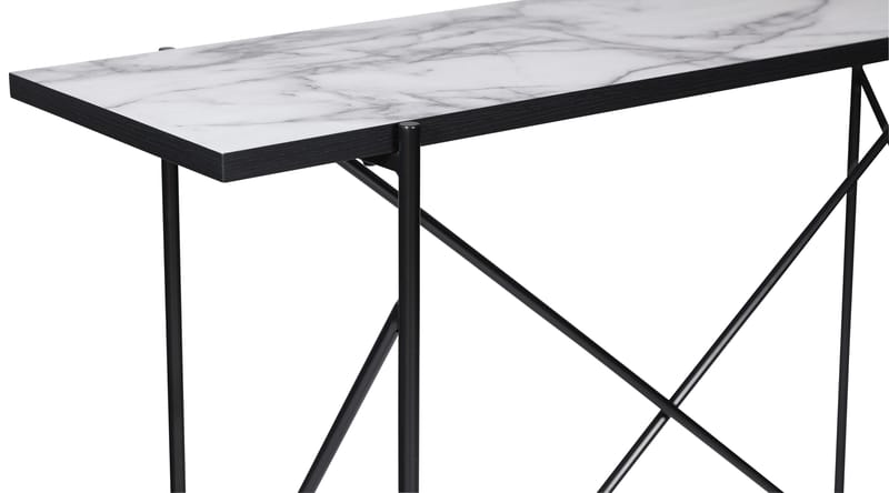 Portland barbord 140 cm - Marmor/svart - Marmor/svart - Hushåll - Bar & vin - Barmöbler