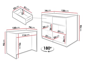 Valricon Köksö 120 cm - vit - Förvaring - Köksö