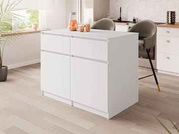Valricon Köksö 120 cm - vit - Förvaring - Köksö