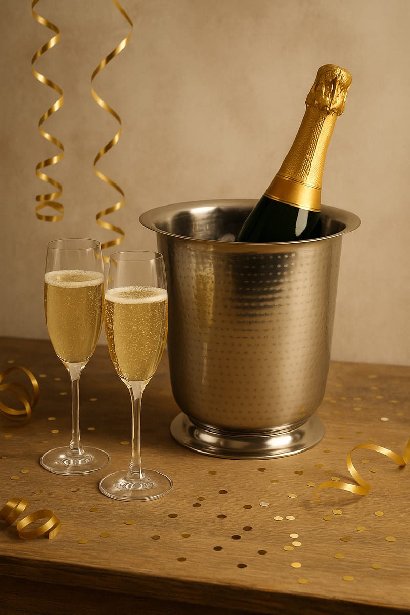 Champagnekylare Brio Nickelpläterad - krom - Hushåll - Bar & vin - Vintillbehör - Ishink & Vinkylare