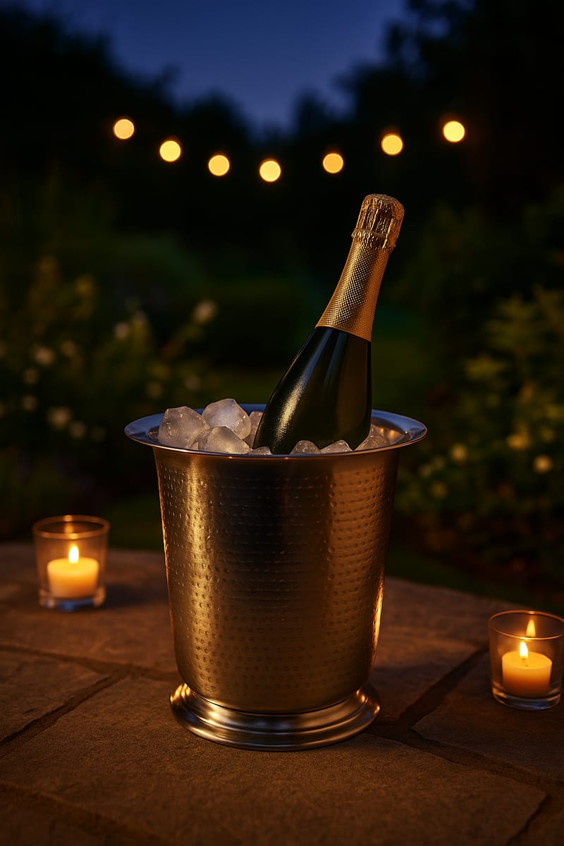 Champagnekylare Brio Nickelpläterad - krom - Hushåll - Bar & vin - Vintillbehör - Ishink & Vinkylare