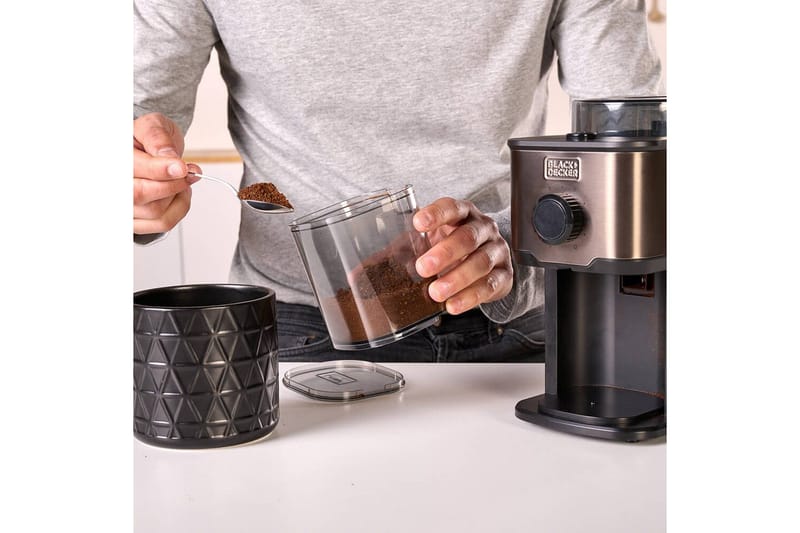 Elektrisk Kaffekvarn Black+Decker 150W - Grå - Hushåll - Köksmaskiner - Kaffemaskin & kaffetillbehör