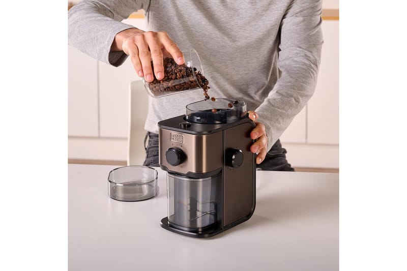 Elektrisk Kaffekvarn Black+Decker 150W - Grå - Hushåll - Köksmaskiner - Kaffemaskin & kaffetillbehör