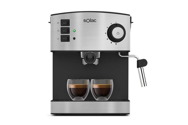 Espressomaskin Solac Taste Classic M80 Inox Matt Silver - Matt Silver - Hushåll - Köksmaskiner - Kaffemaskin & kaffetillbehör
