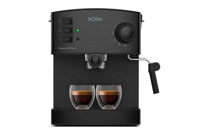 Espressomaskin Solac Taste Classic M80 Inox - Svart - Hushåll - Köksmaskiner - Kaffemaskin & kaffetillbehör