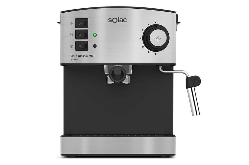 Espressomaskin Solac Taste Classic M80 Inox - Svart||Silver - Hushåll - Köksmaskiner - Kaffemaskin & kaffetillbehör