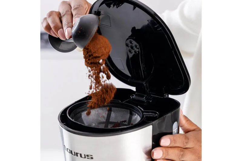 Kaffebryggare Taurus Verona 6 Koppar Inox - Svart||Silver - Hushåll - Köksmaskiner - Kaffemaskin & kaffetillbehör - Kaffebryggare