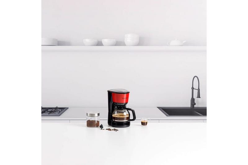 Kaffebryggare Taurus Verona Vintage 12 Koppar - Red - Hushåll - Köksmaskiner - Kaffemaskin & kaffetillbehör