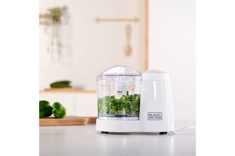 Minihackare Black+Decker 120W - Vit - Hushåll - Köksmaskiner - Skära & mala