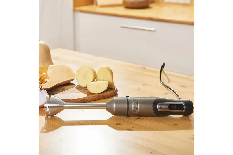 Stavmixer Black+Decker 1200W Borstad Stål - Silver - Hushåll - Köksmaskiner - Blanda & hacka