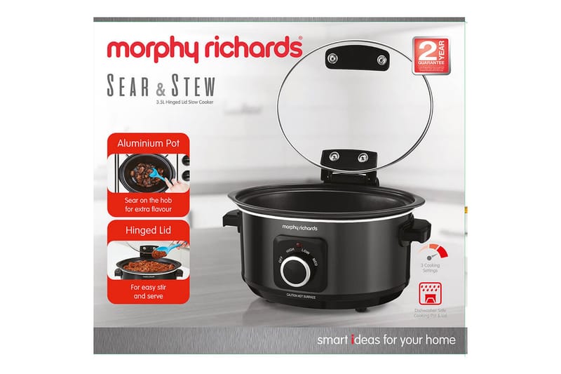MORPHY RICHARDS Slowcooker Sear And Stew 3,5L Fällbart Lock - Slow cooker