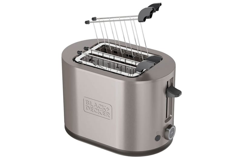 Brödrost Black+Decker 2 Fack Rostfritt Stål 20cm - 20cm - Hushåll - Matlagning & Bakning - Köksredskap & kökstillbehör