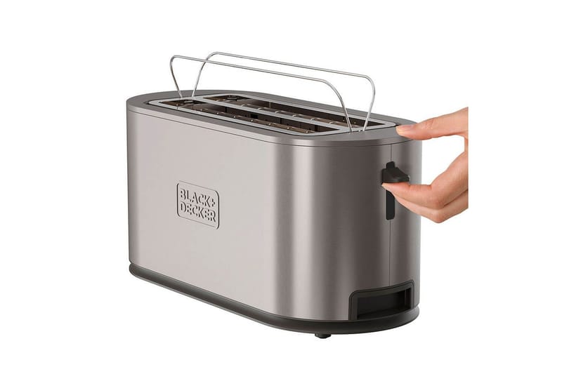 Brödrost Black+Decker 2 Fack Rostfritt Stål 38cm - 38cm - Hushåll - Matlagning & Bakning - Köksredskap & kökstillbehör