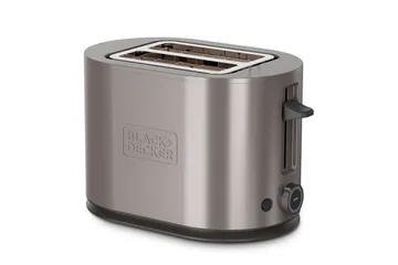 Brödrost Black+Decker 2 Fack Rostfritt Stål - Silver - Hushåll - Matlagning & Bakning - Köksredskap & kökstillbehör