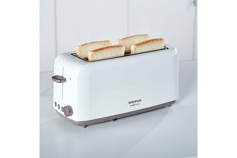 Brödrost Taurus Mytoast Duplo 2 Fack Vit - Vit - Hushåll - Matlagning & Bakning - Köksredskap & kökstillbehör