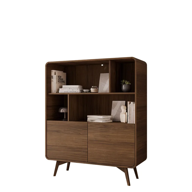 Corvan Bokhylla 108 cm i Valnöt, Brun