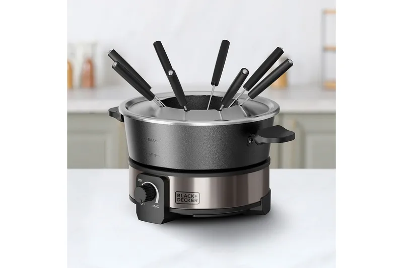 Fonduegryta Black+Decker 2L - Silver - Hushåll - Matlagning & Bakning - Grytor & kastruller - Fonduegrytor