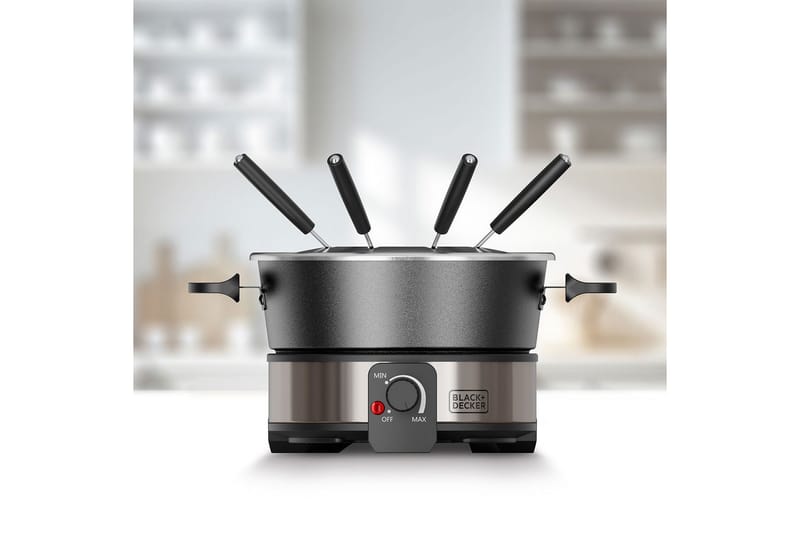 Fonduegryta Black+Decker 2L - Silver - Hushåll - Matlagning & Bakning - Grytor & kastruller - Fonduegrytor